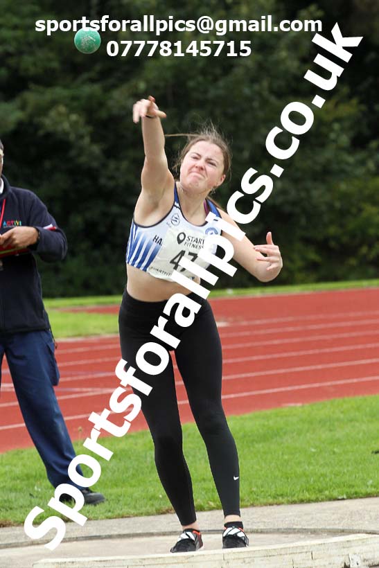 Shot putt, NECAA Open Meeting, Morpeth, Sunday, September 27th. David T. Hewitson/Sports for All Pics